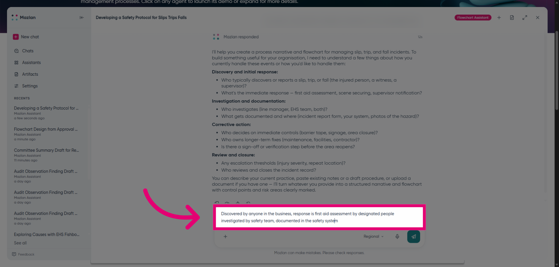 Submit Incident Response