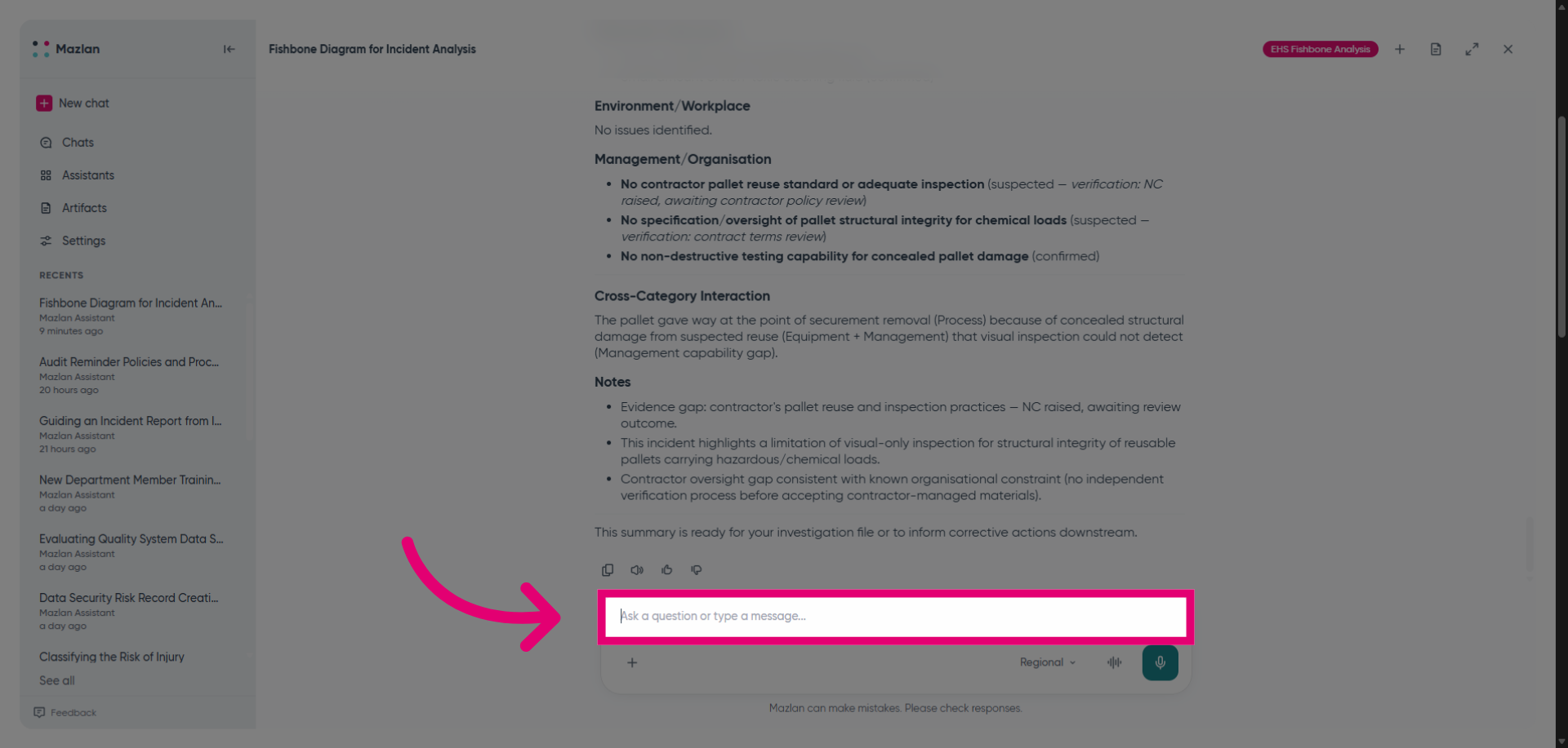 Open Message Input