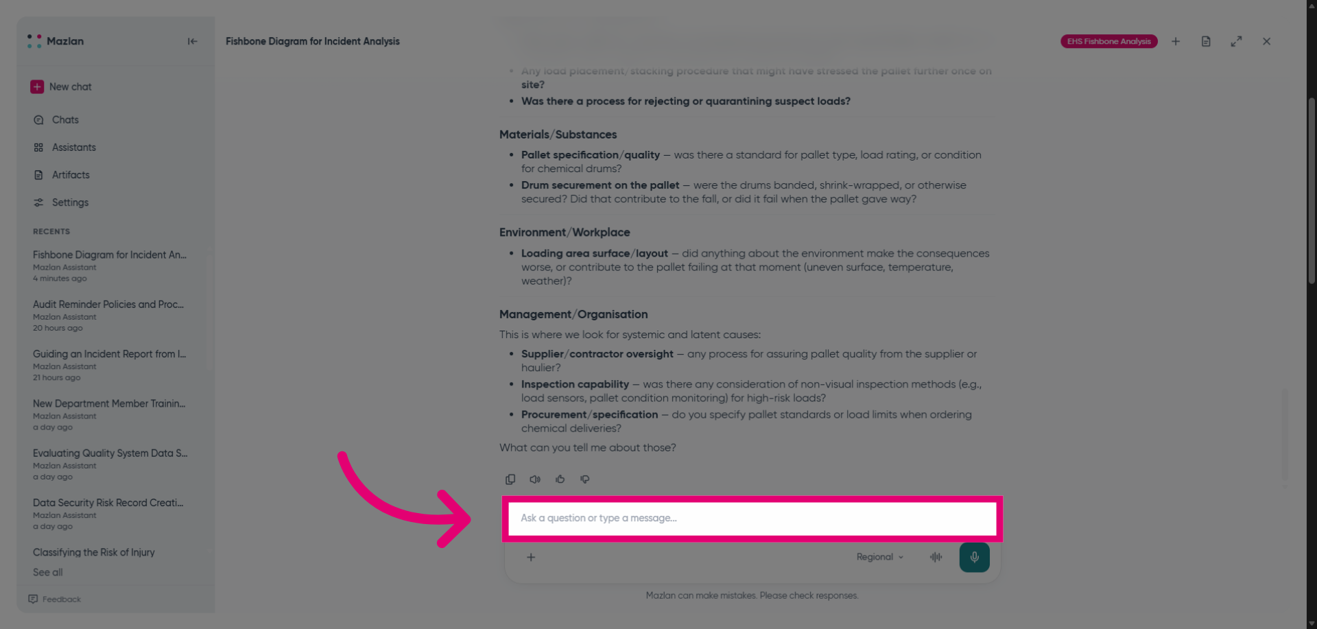 Select Message Input