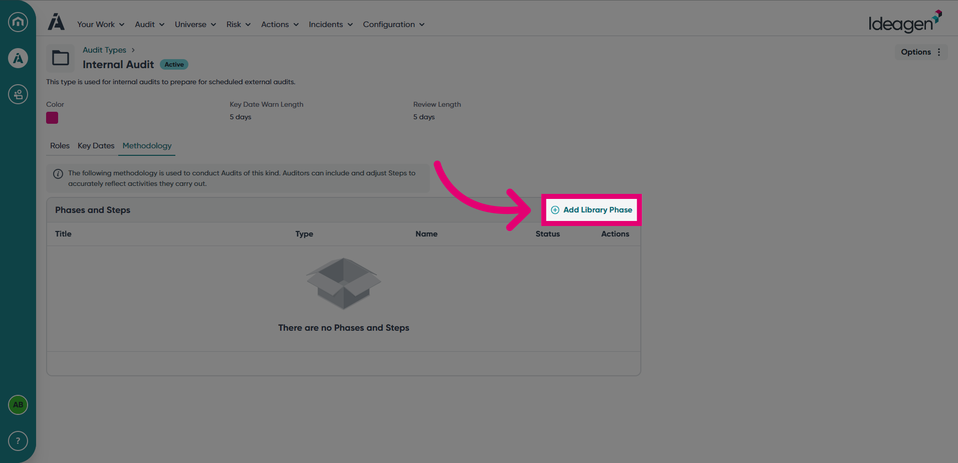 Click 'Add Library Phase'