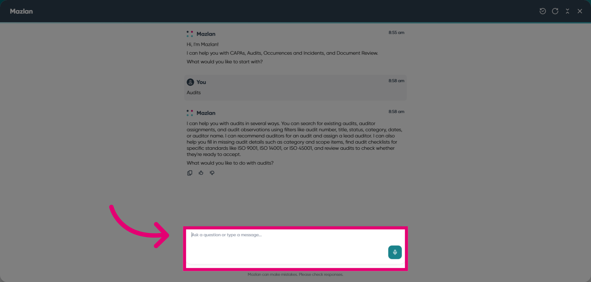 Activate Message Input Field