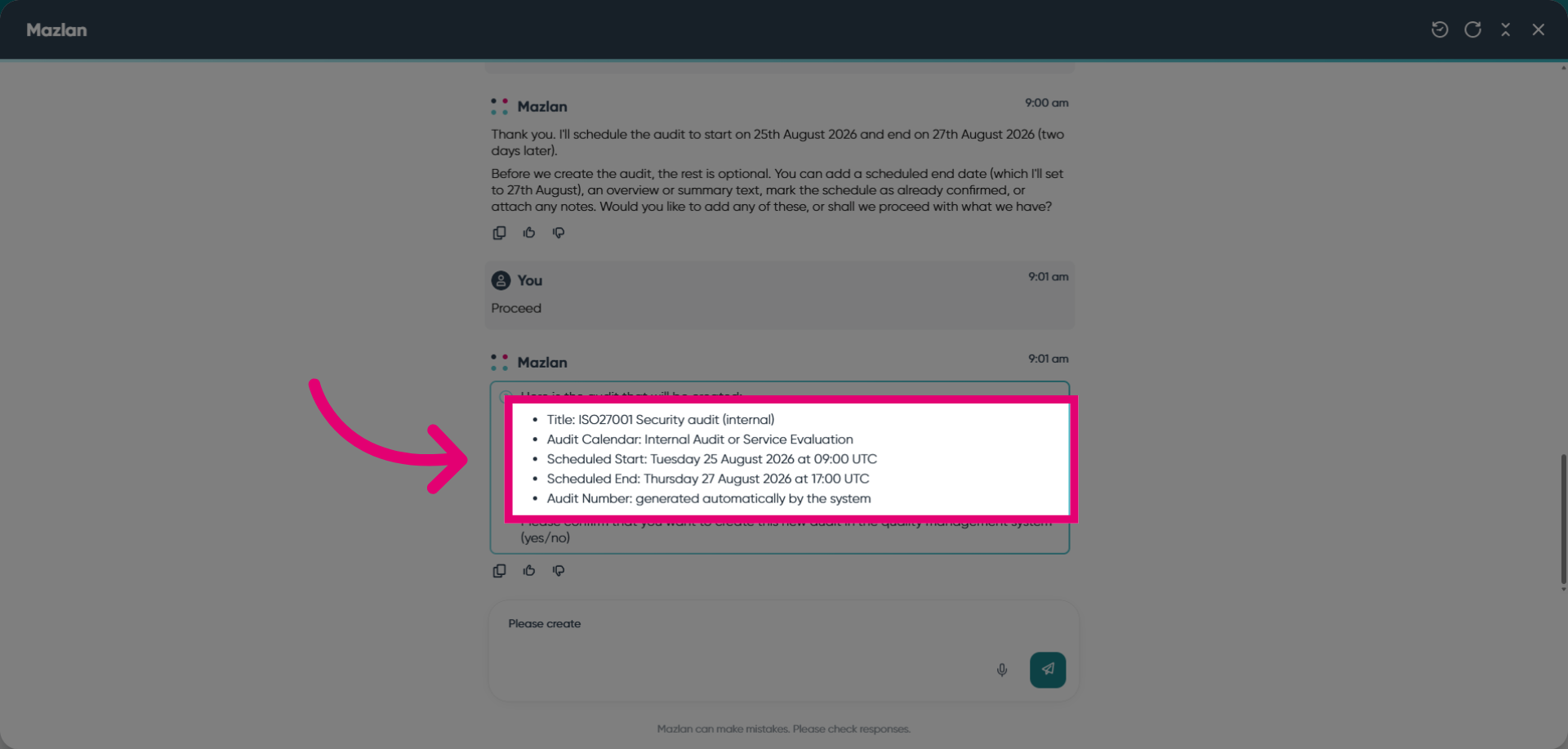 Select Audit Details