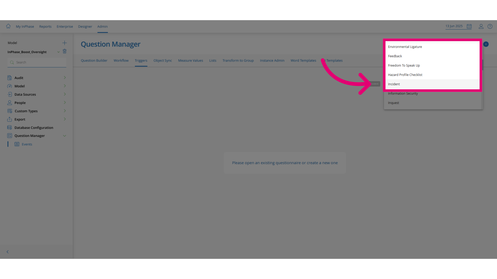 Select the question set