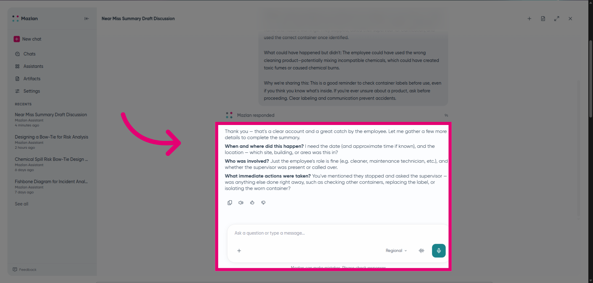 Reopen Message Input Field