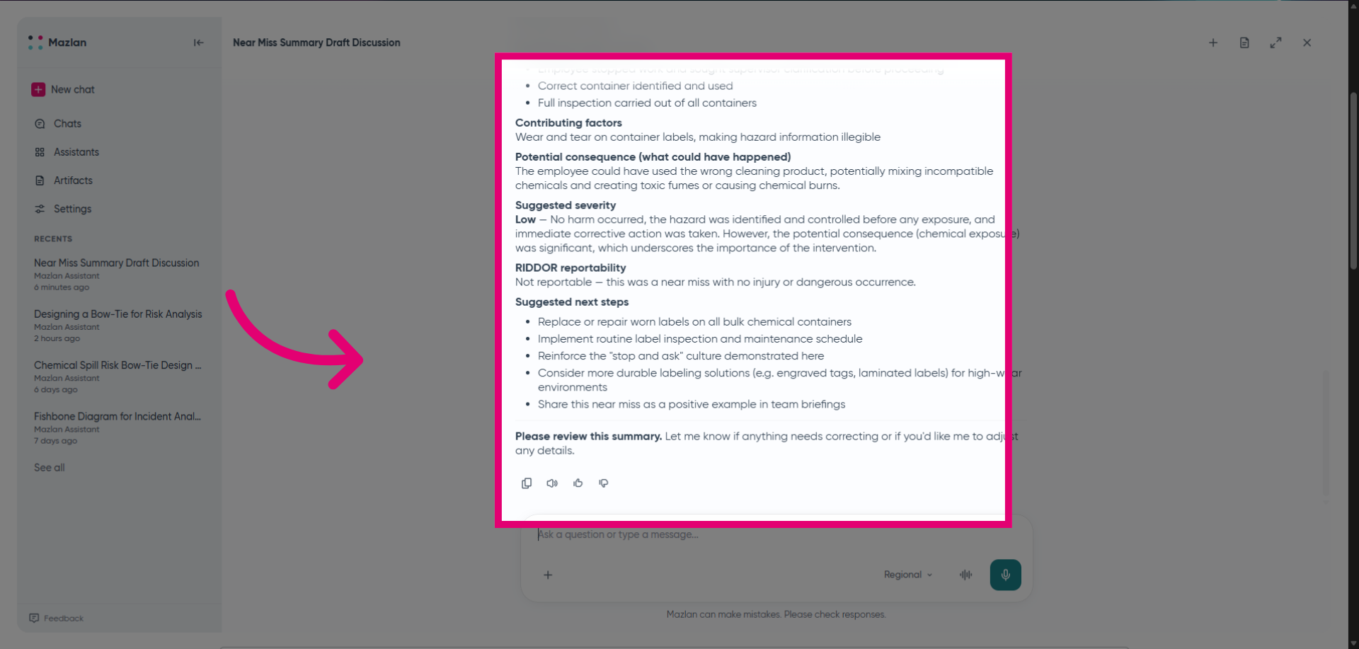 Access Message Input Again