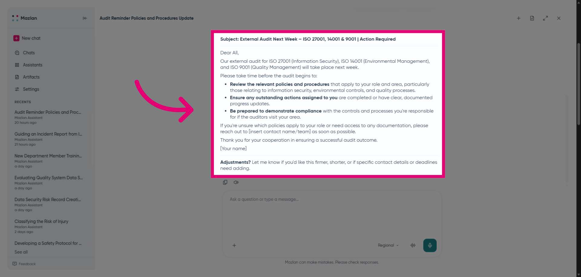 Confirm Compliance Preparedness