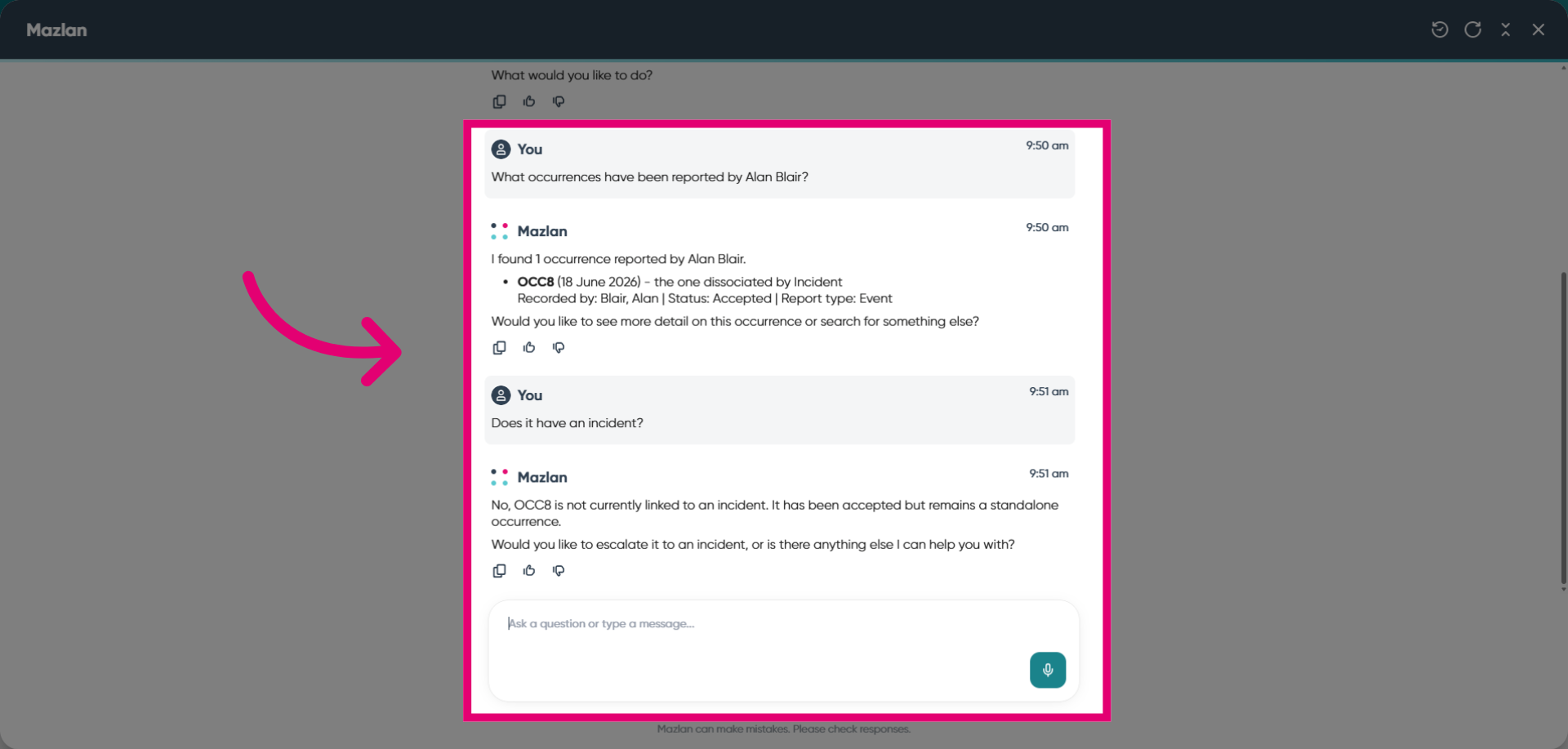 Reactivate Message Input