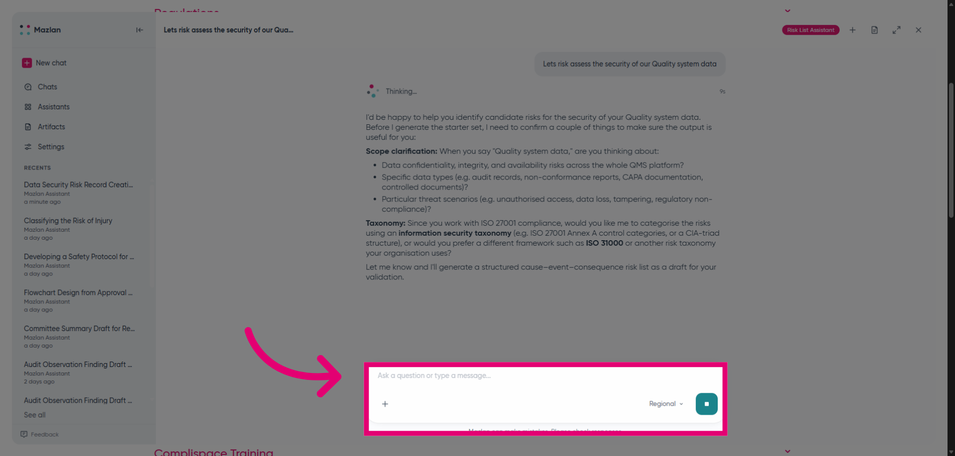 Reopen Message Input Field