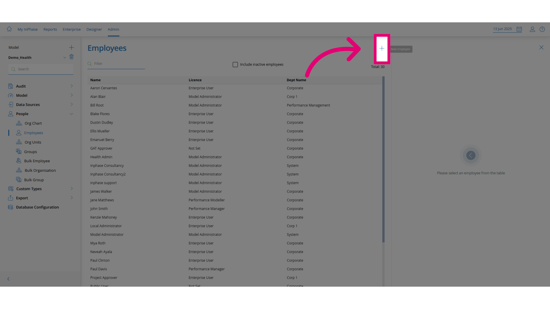 Click Add New Employee