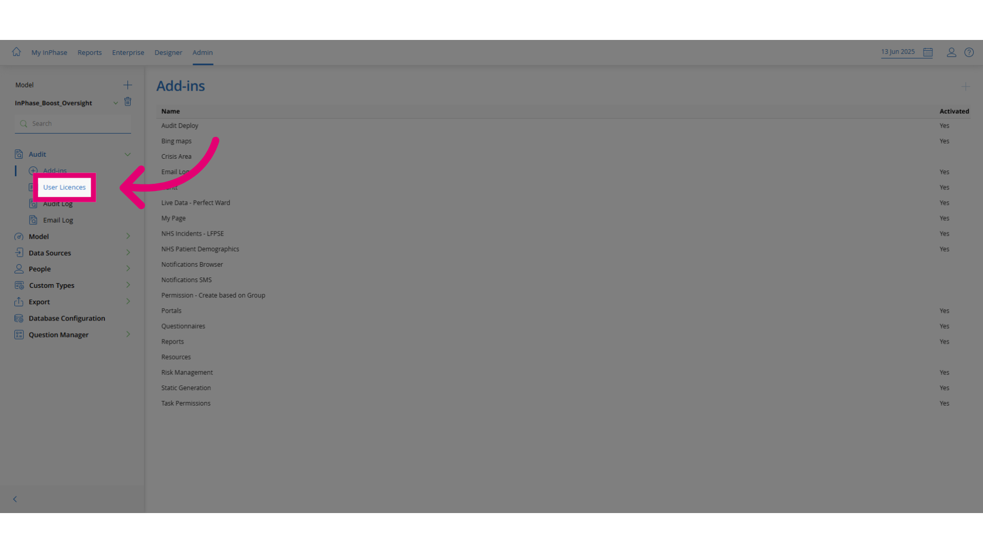 Click User Licences