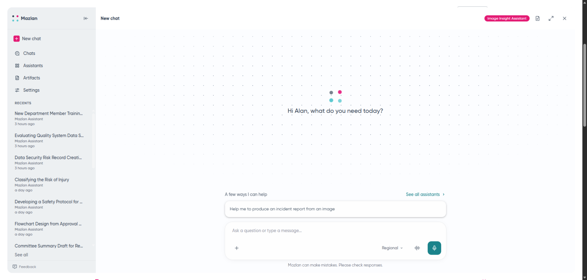 Start Interaction With AI Agent