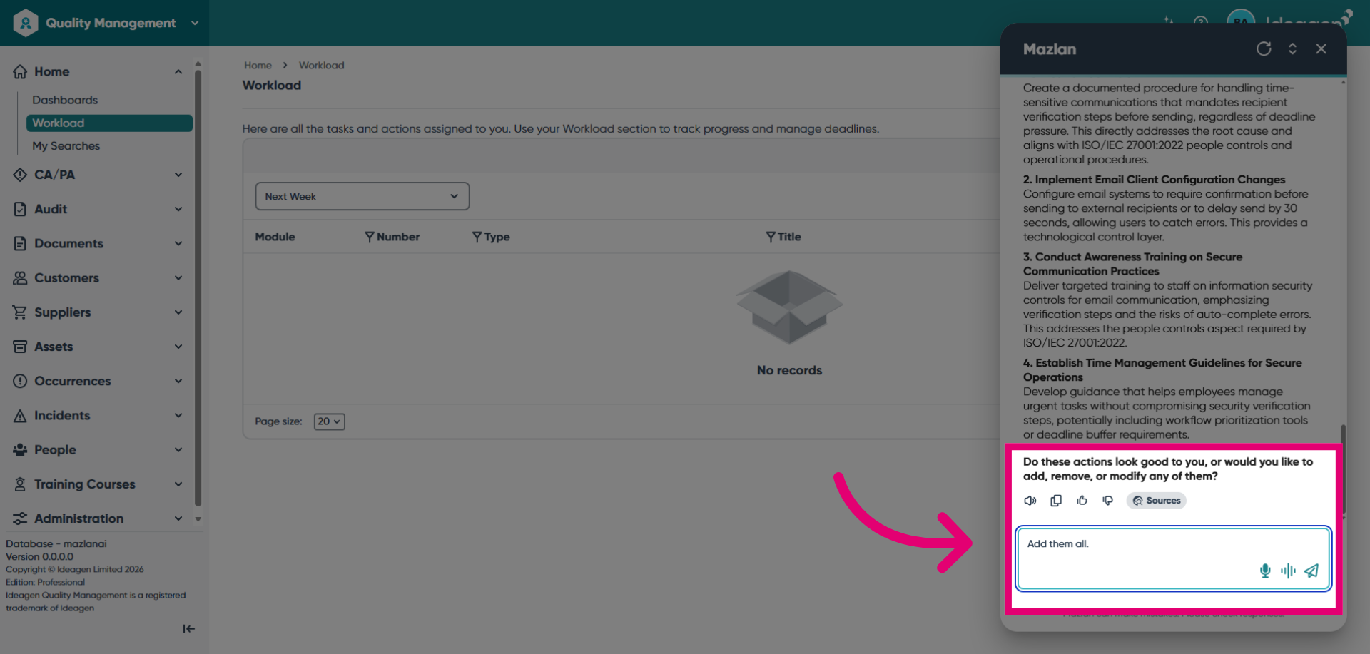 Confirm Adding Items