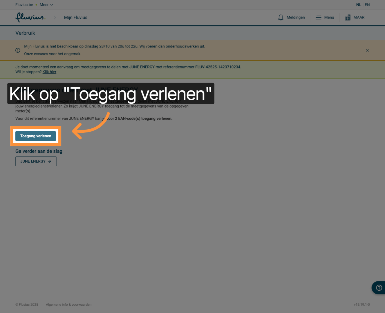 Klik Op Toegang Verlenen