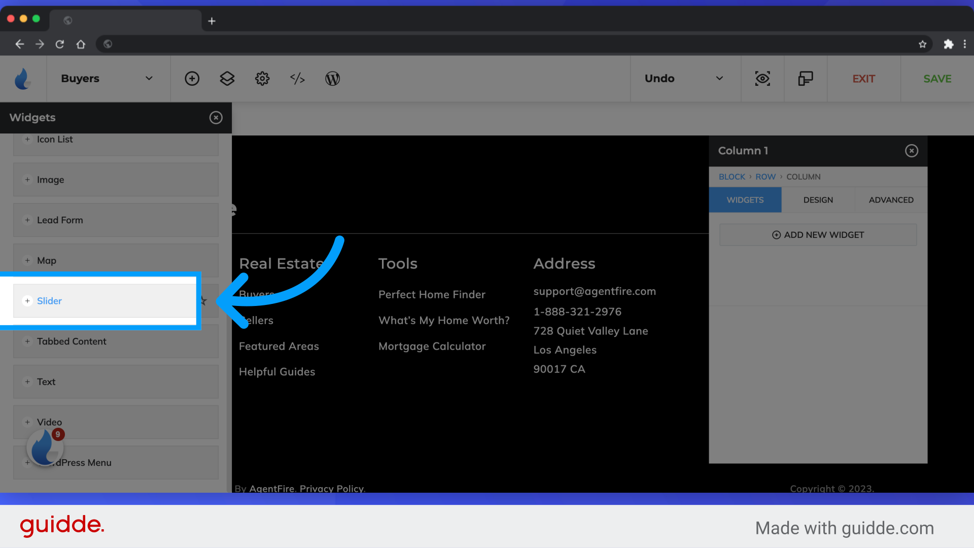 Search Pages: Adding a Search into a block