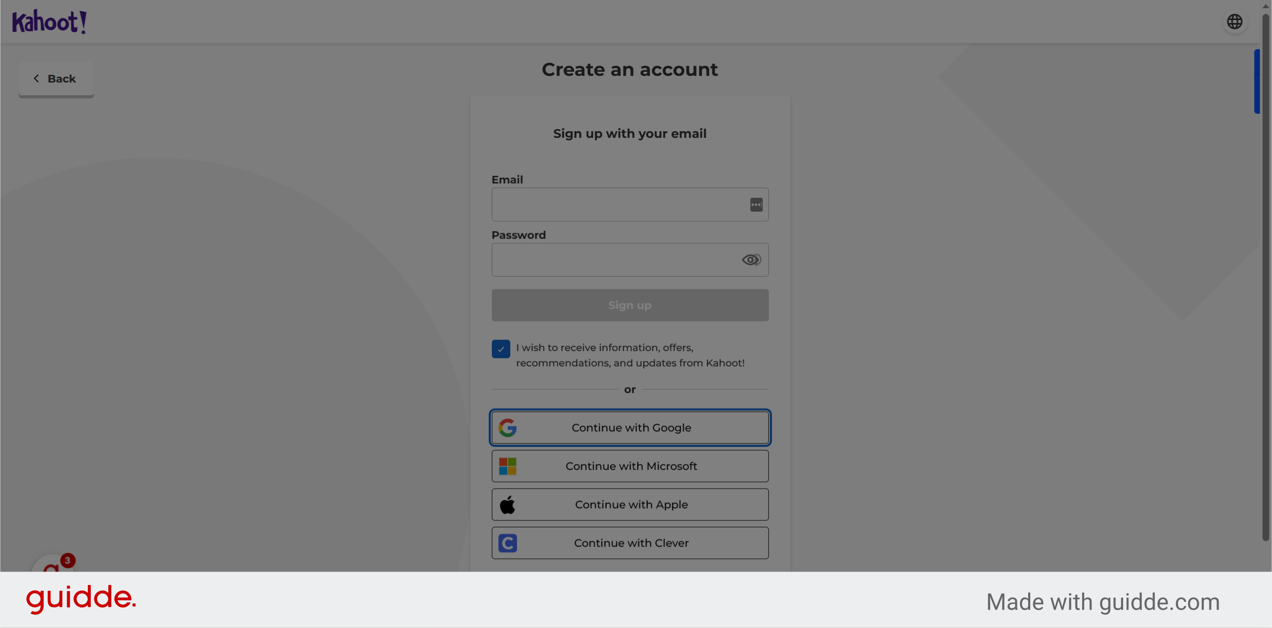 How to sign in to kahoot guidde gallery
