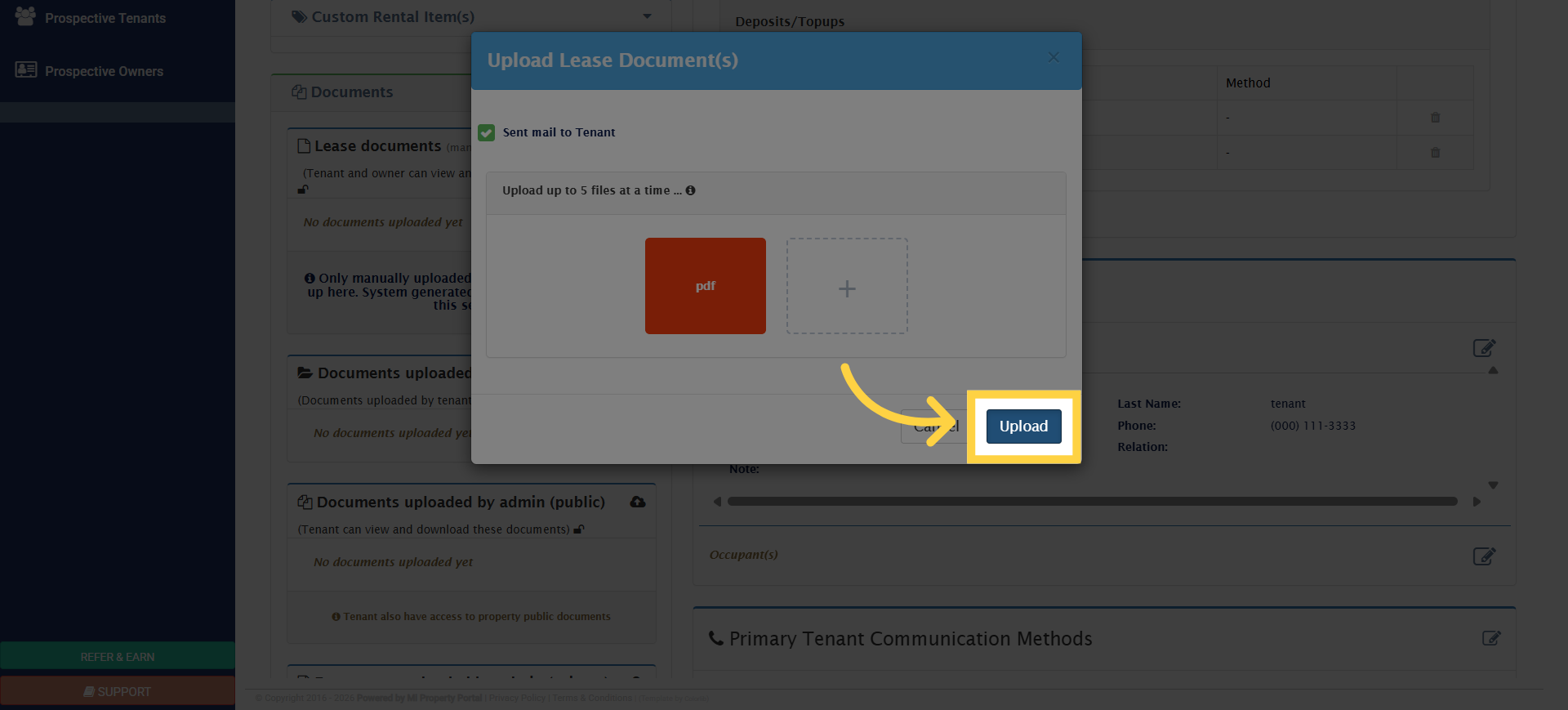 Upload Complete Notification Send Email Notification After Lease Document Upload - Mi Property ...