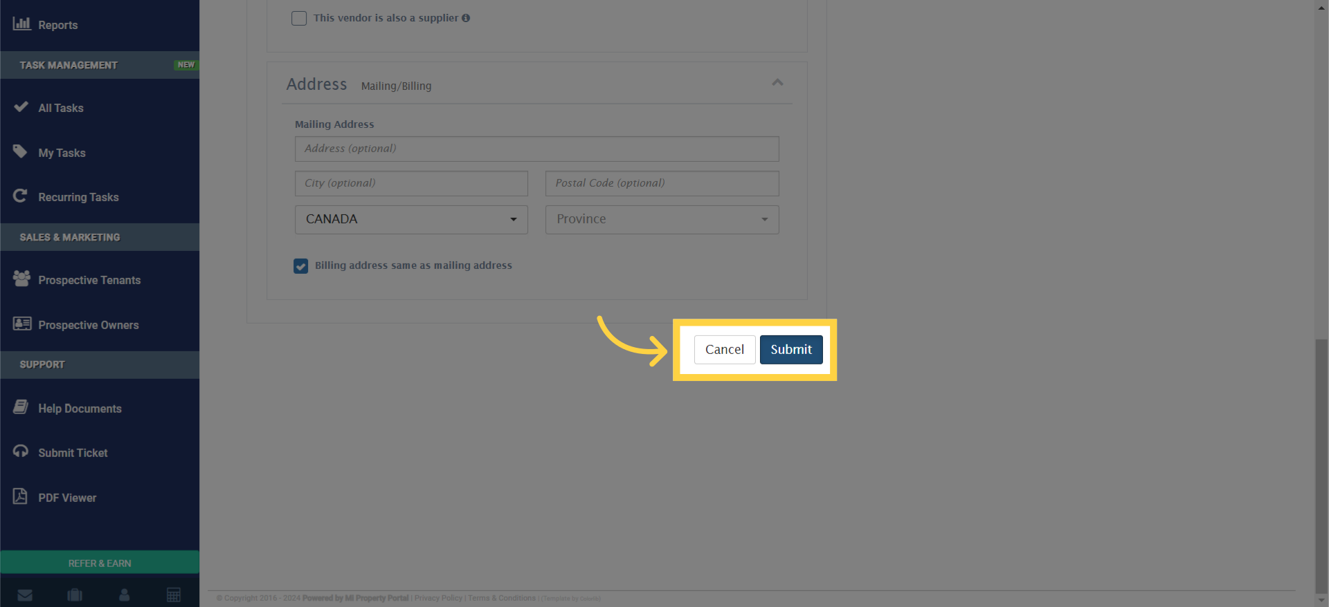 How to Add a Vendor? (step by step) - Mi Property Portal Help Center