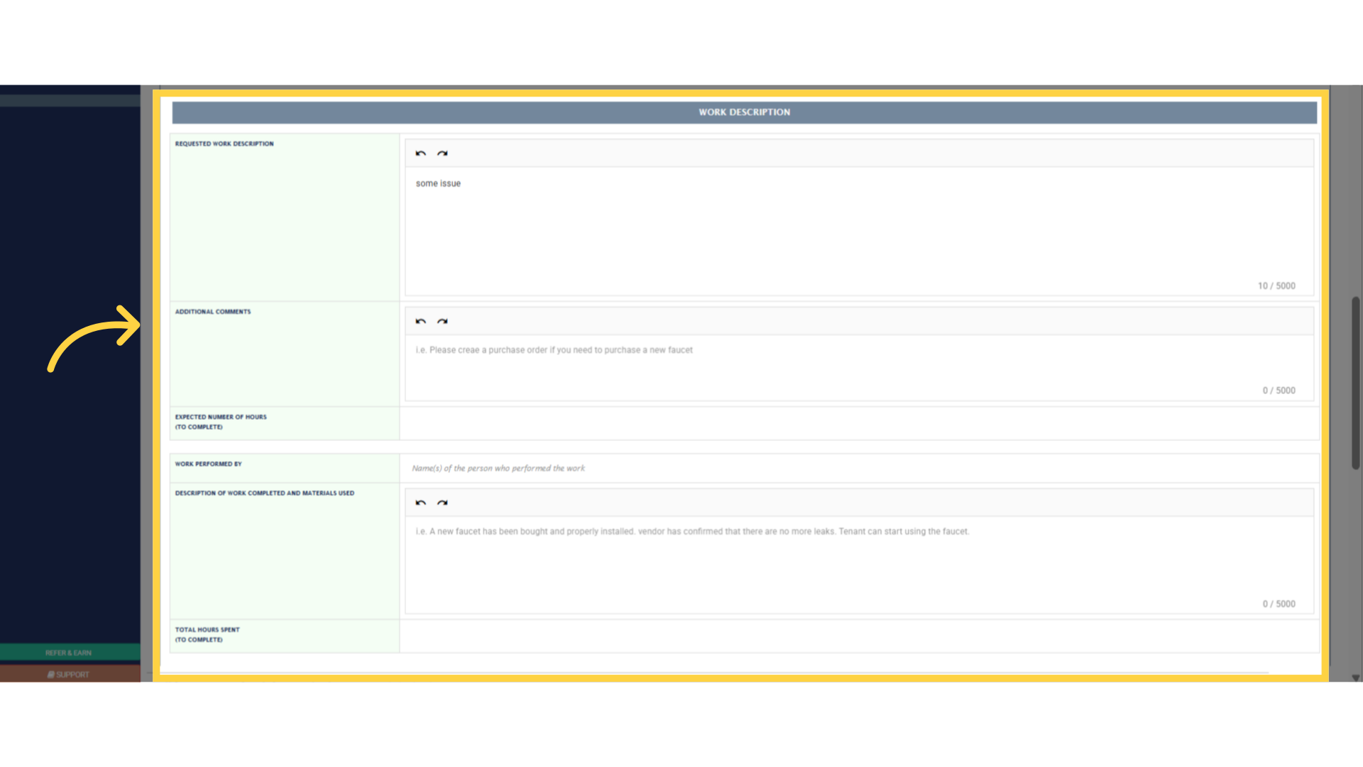 How to Create a Work Order? - Mi Property Portal Help Center