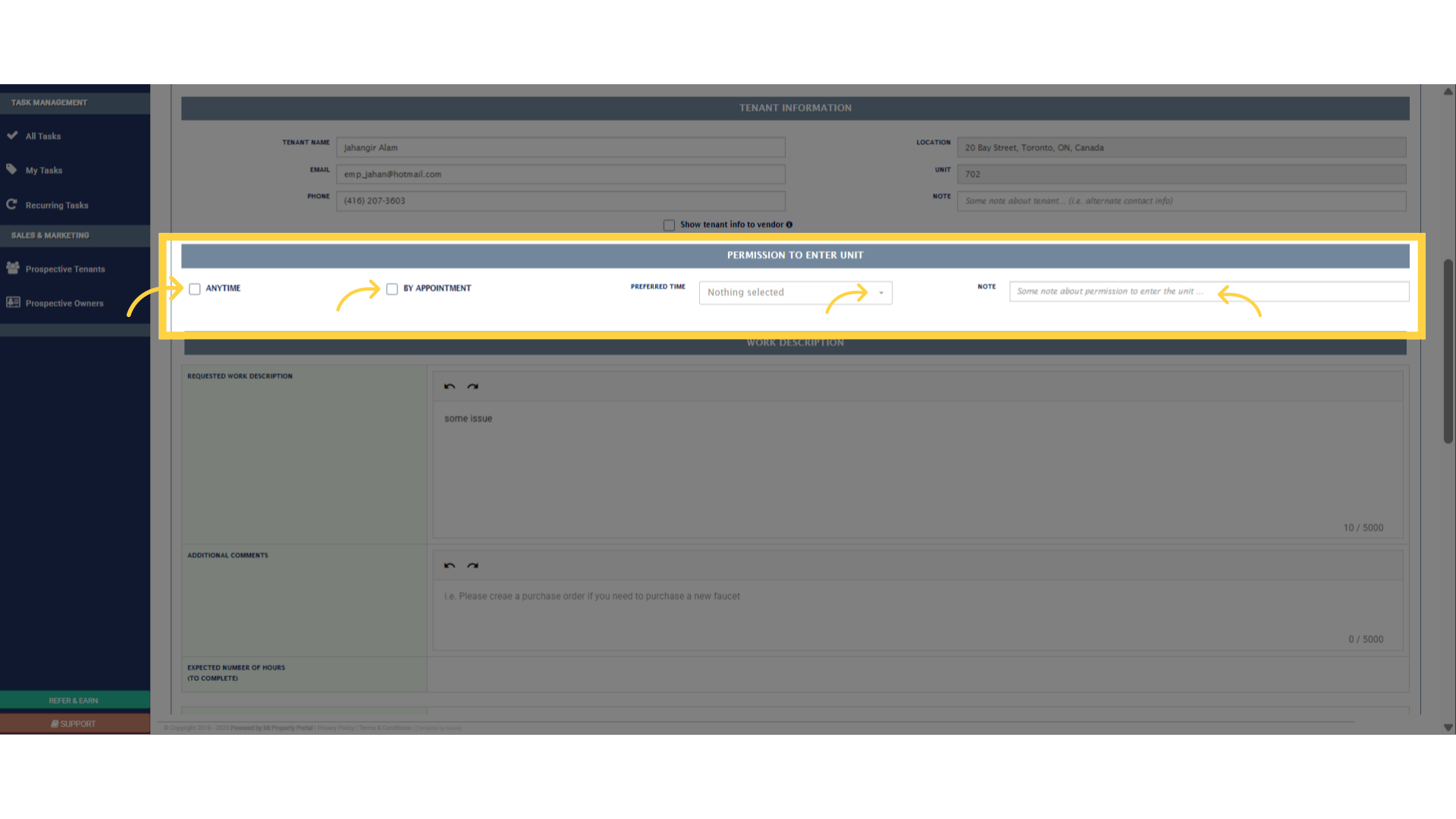 How to Create a Work Order? - Mi Property Portal Help Center