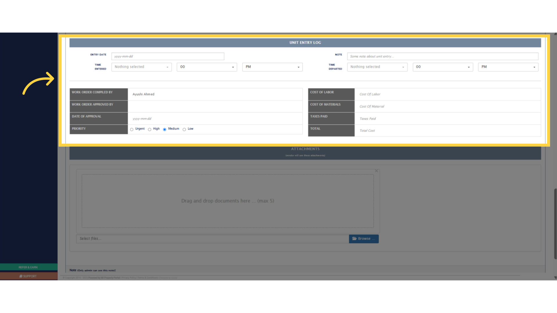 How to Create a Work Order? - Mi Property Portal Help Center