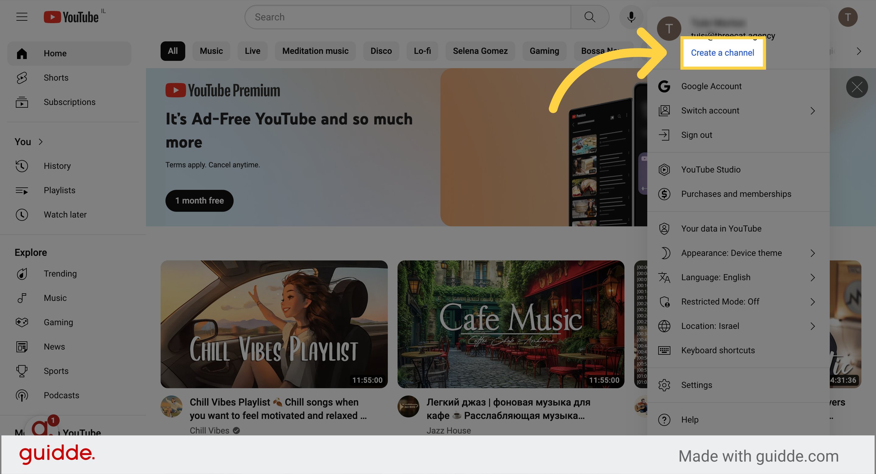 How to set up a YouTube channel - Guidde | Gallery