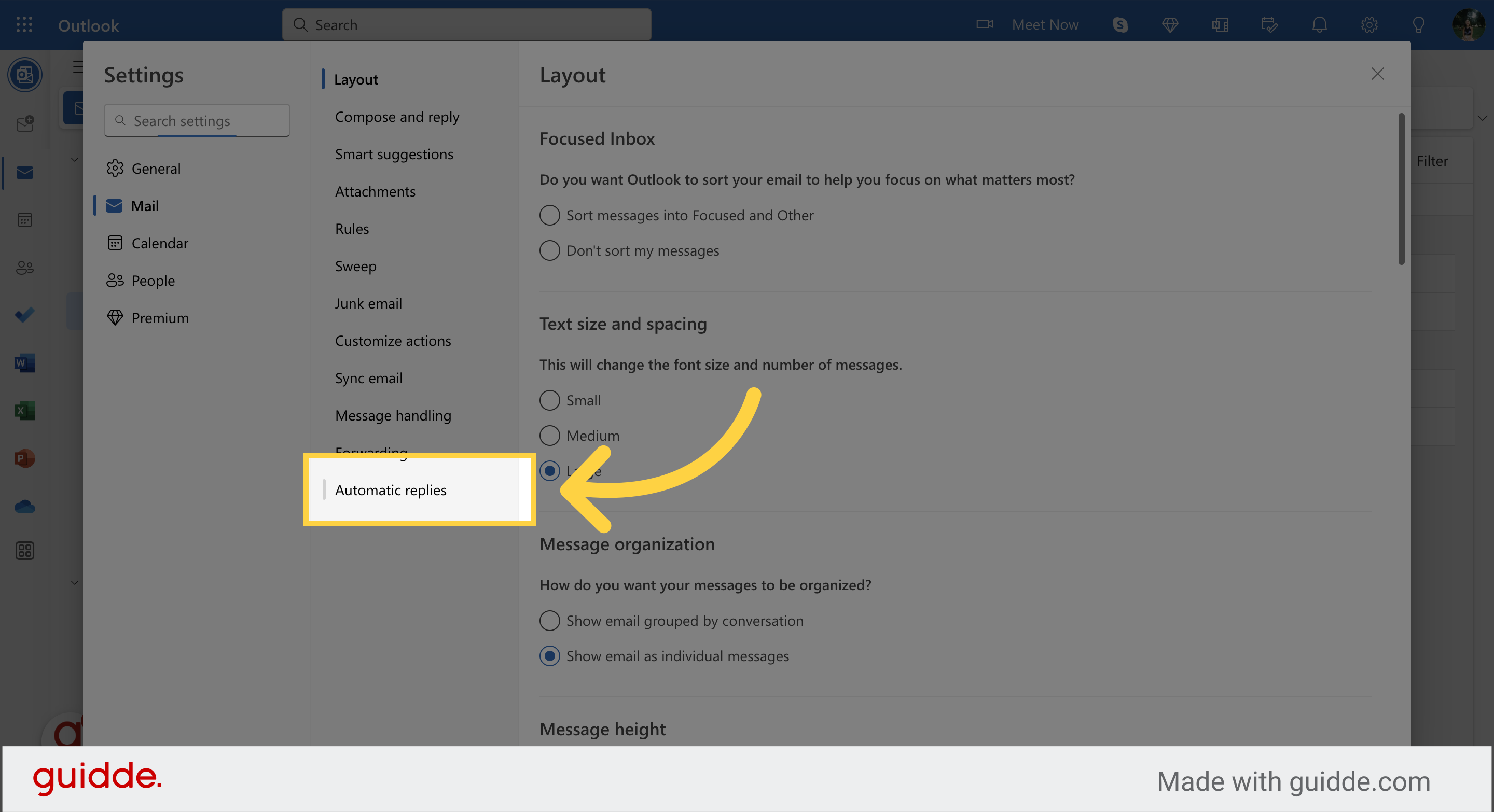 Picture of How to Set an Automatic Out of Office Message in Outlook - Guidde | Gallery