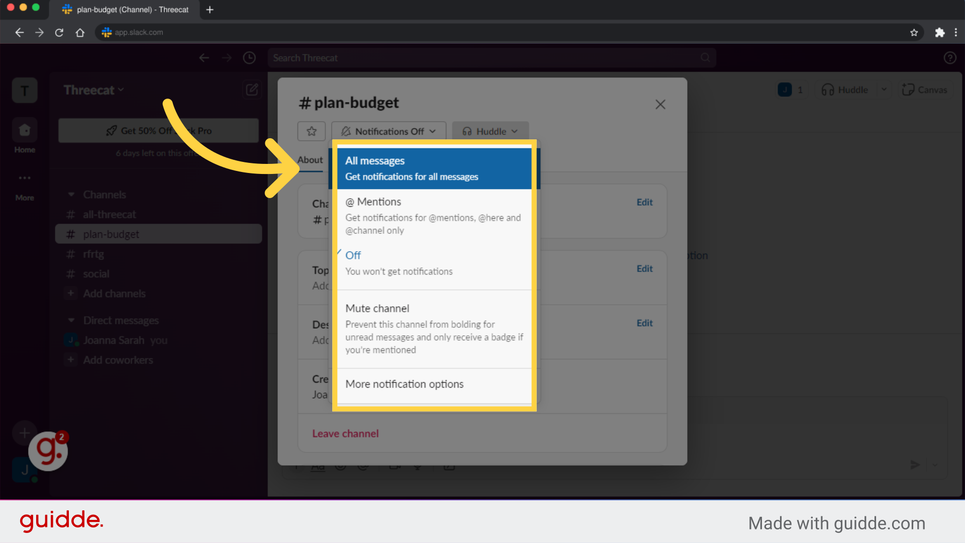 How to customize notifications and preferences in Slack - Guidde | Gallery