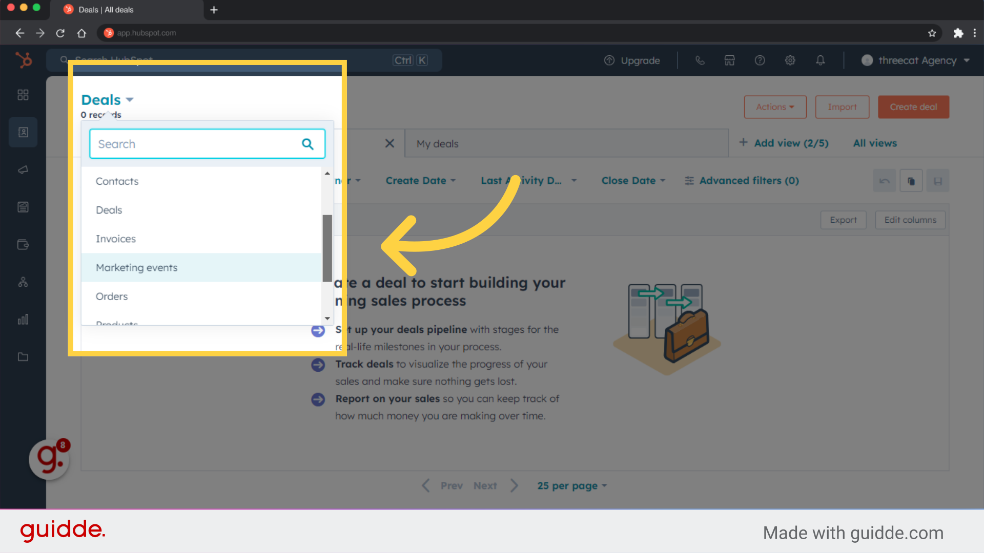 How to track interactions, emails, and deals in HubSpot - Guidde | Gallery