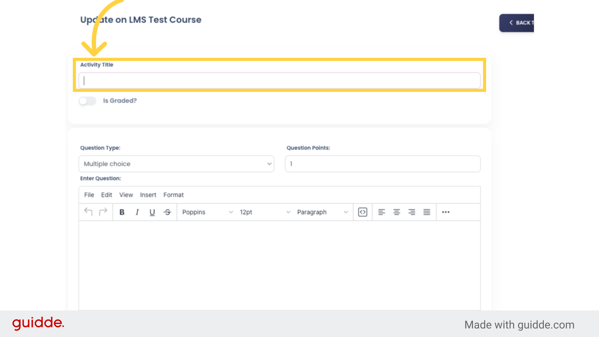 How to Add a Course Activity - Foundation LMS