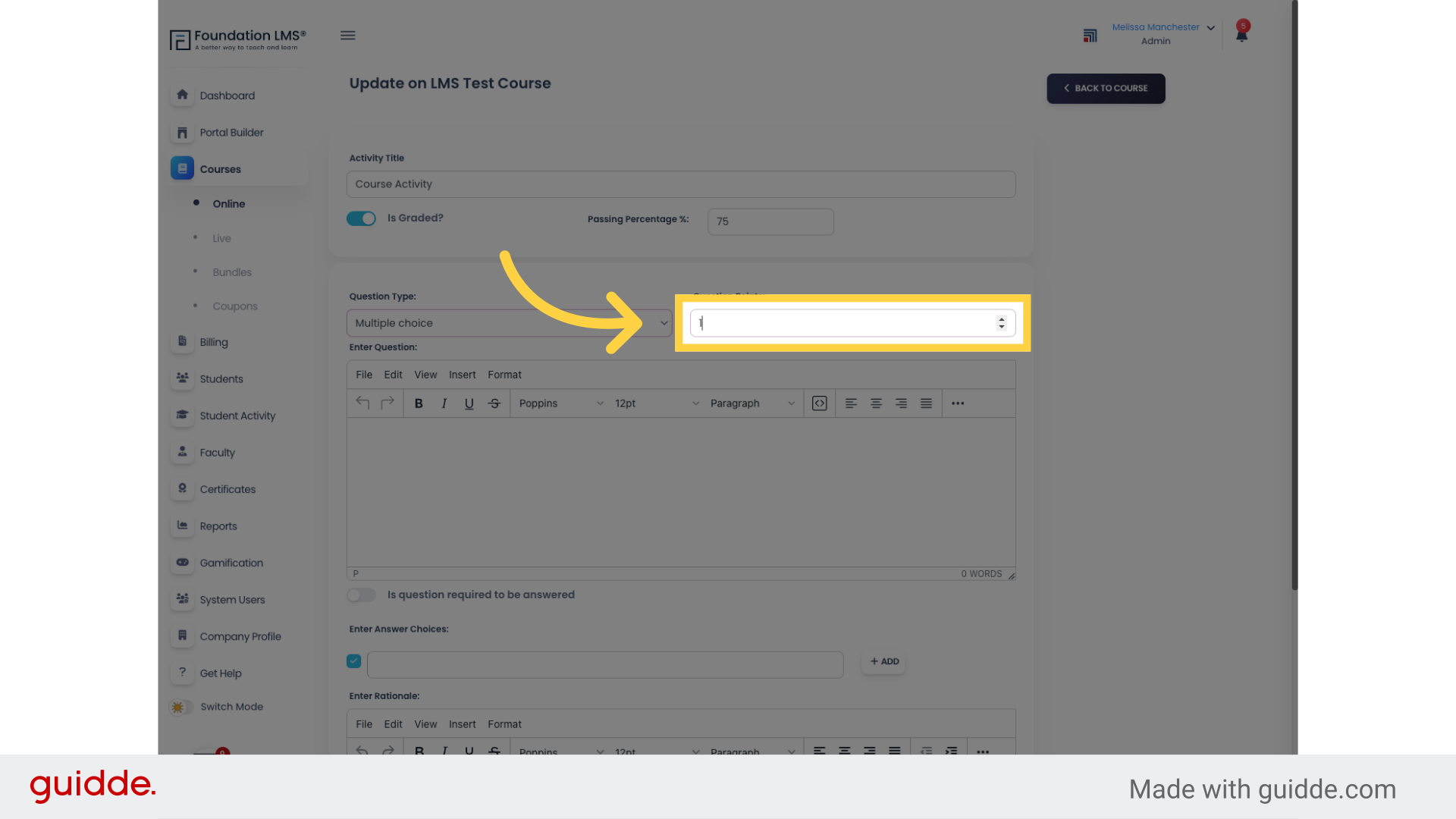 How to Add a Course Activity - Foundation LMS