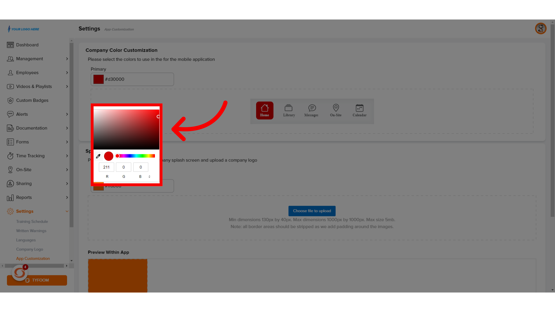 App Customization