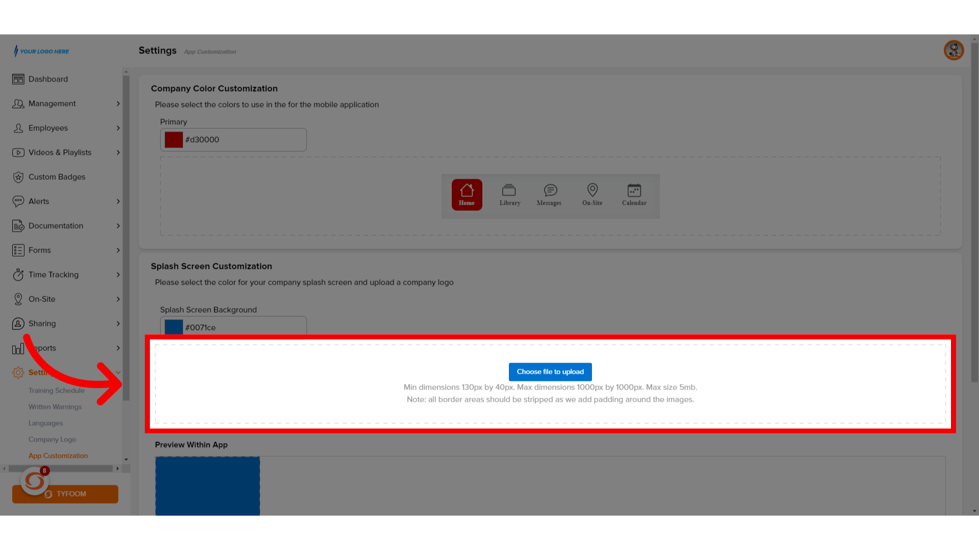 App Customization