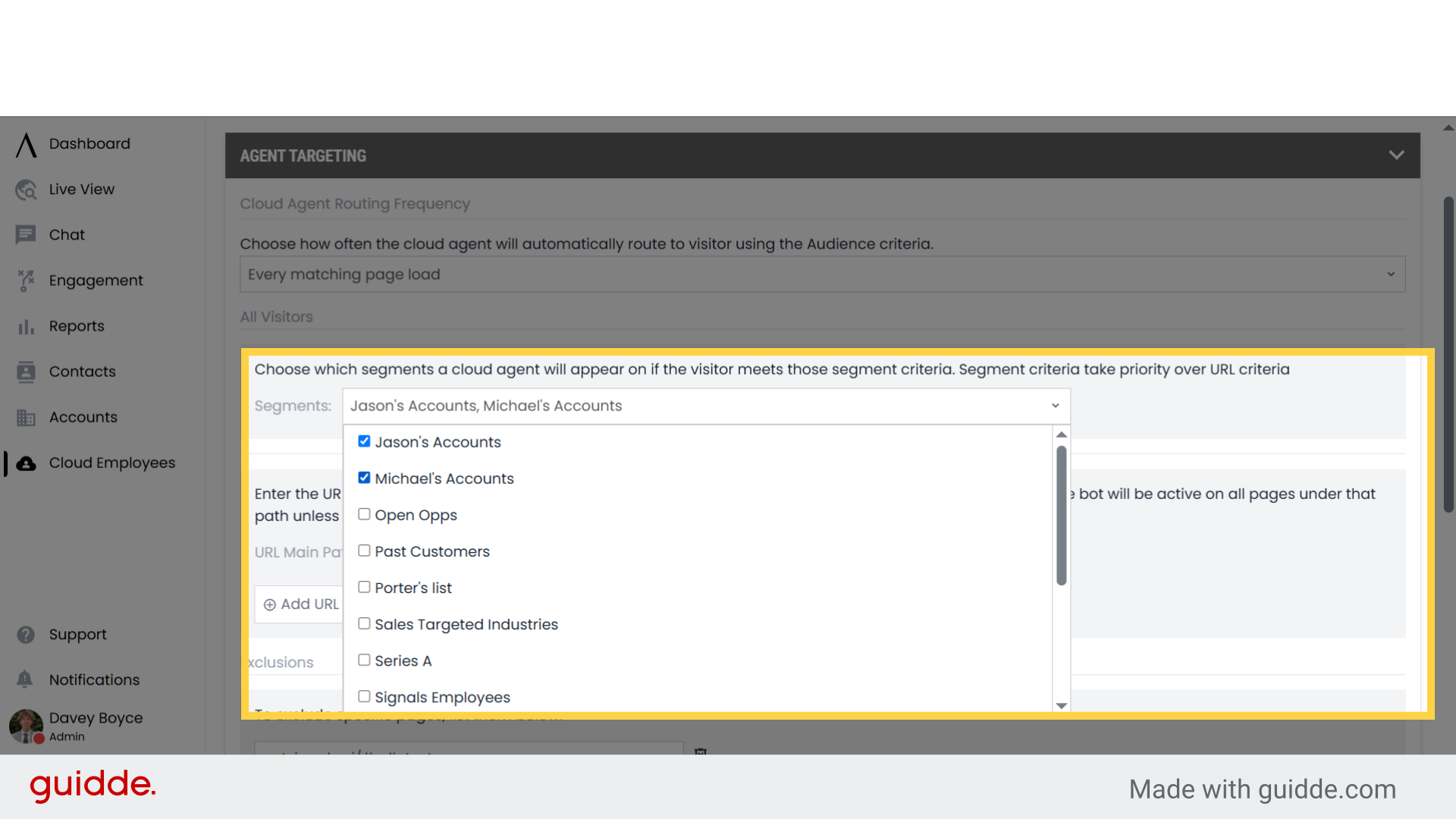 Agent Analysis and Configuration - Signals Help Docs