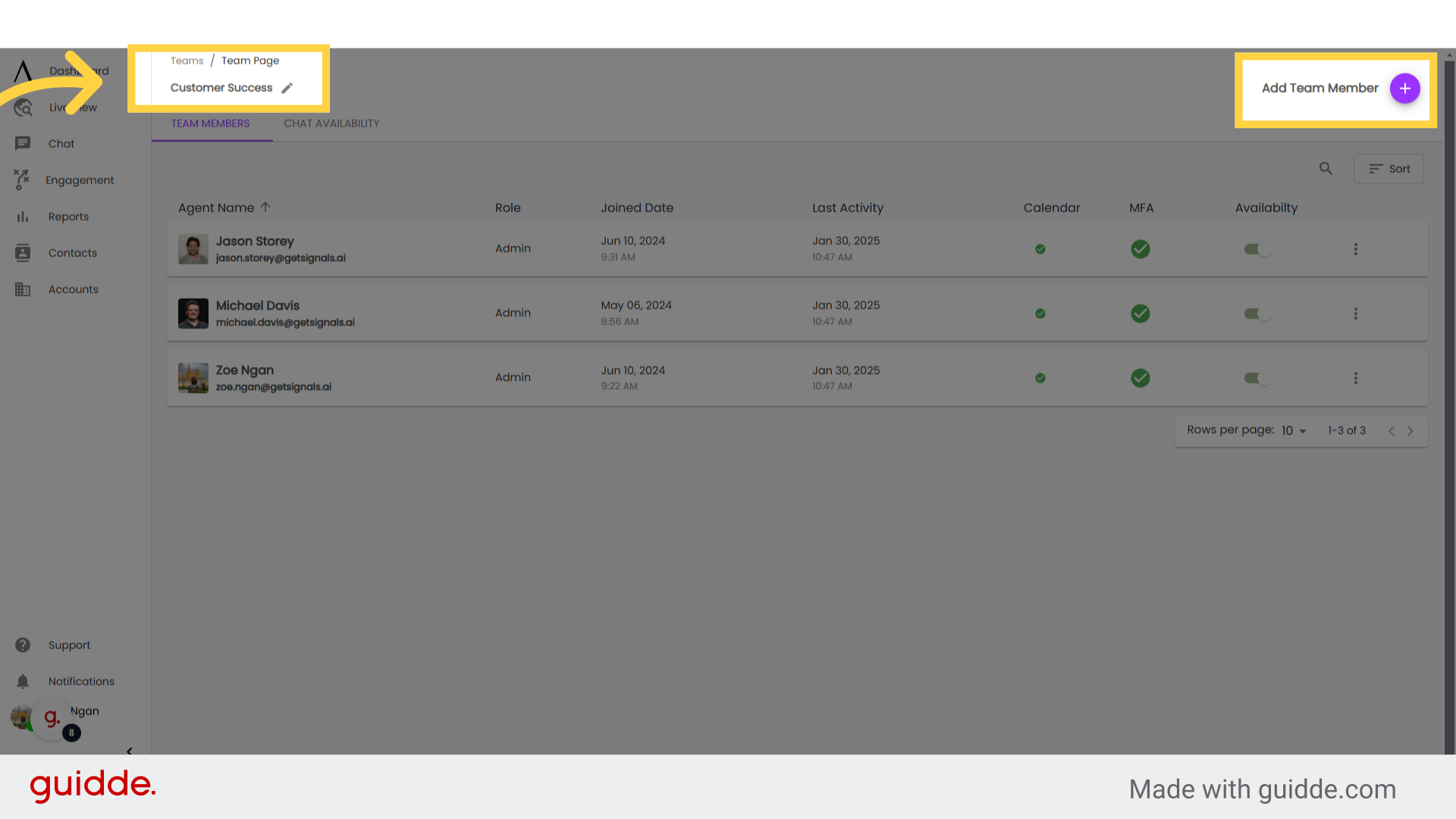 Teams - Signals Help Docs