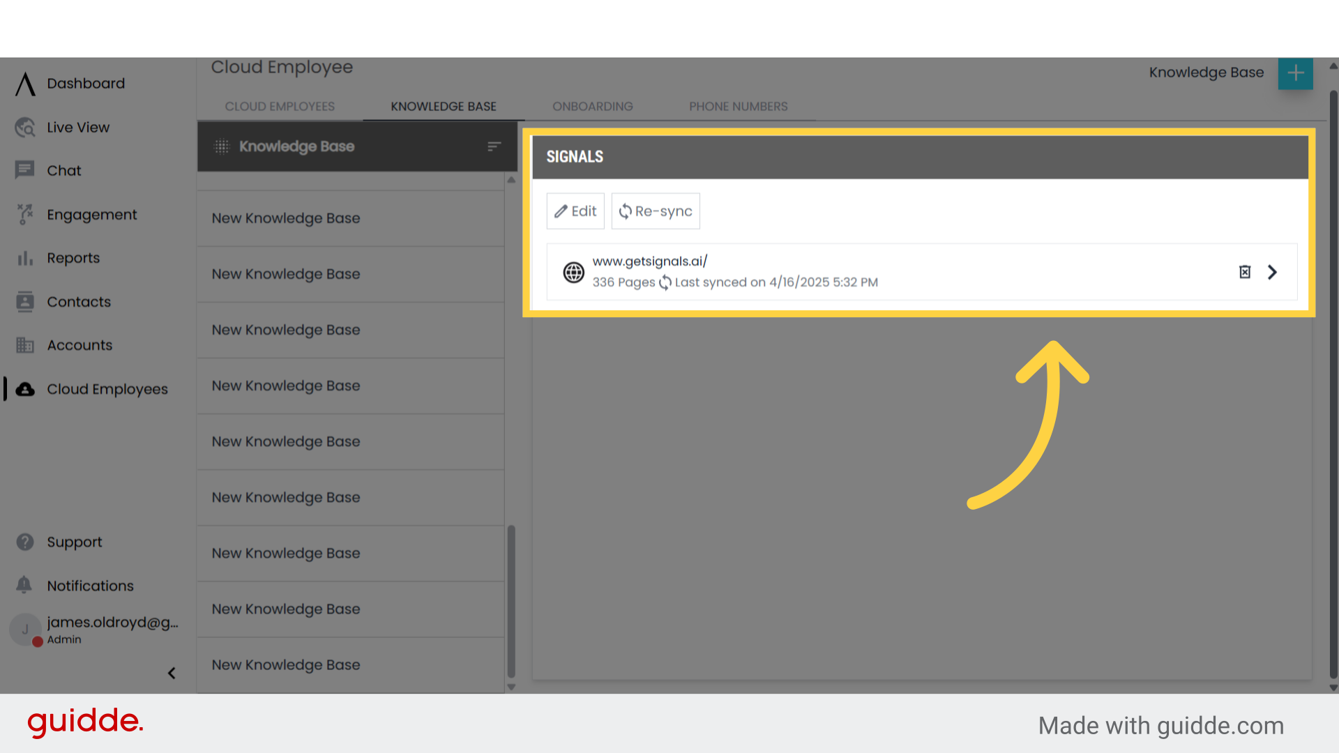 Knowledge Base - Signals Help Docs