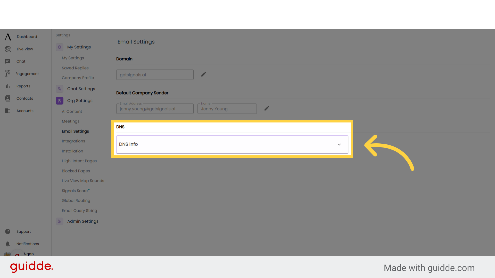 Email Settings - Signals Help Docs
