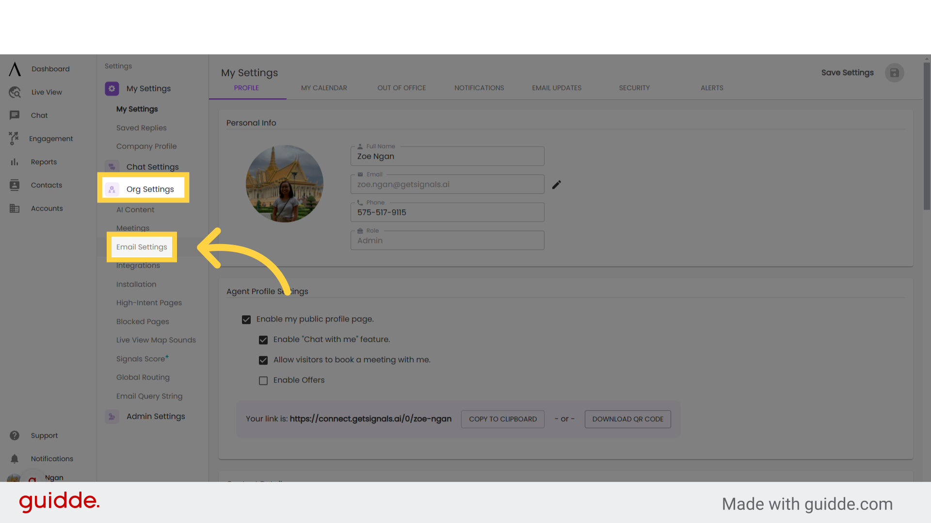 Email Settings - Signals Help Docs