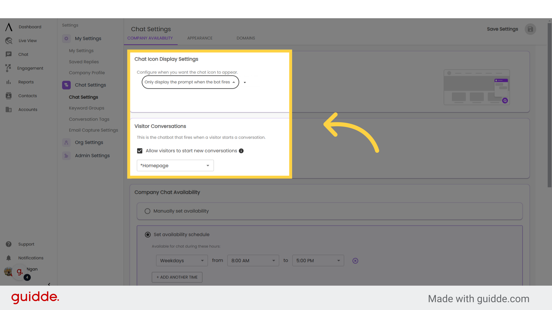 Company Availability - Signals Help Docs