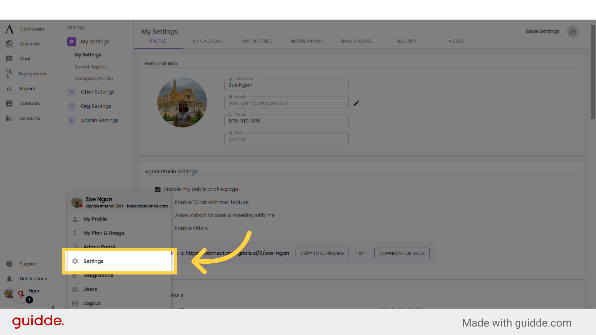 Managing Saved Replies - Signals Help Docs