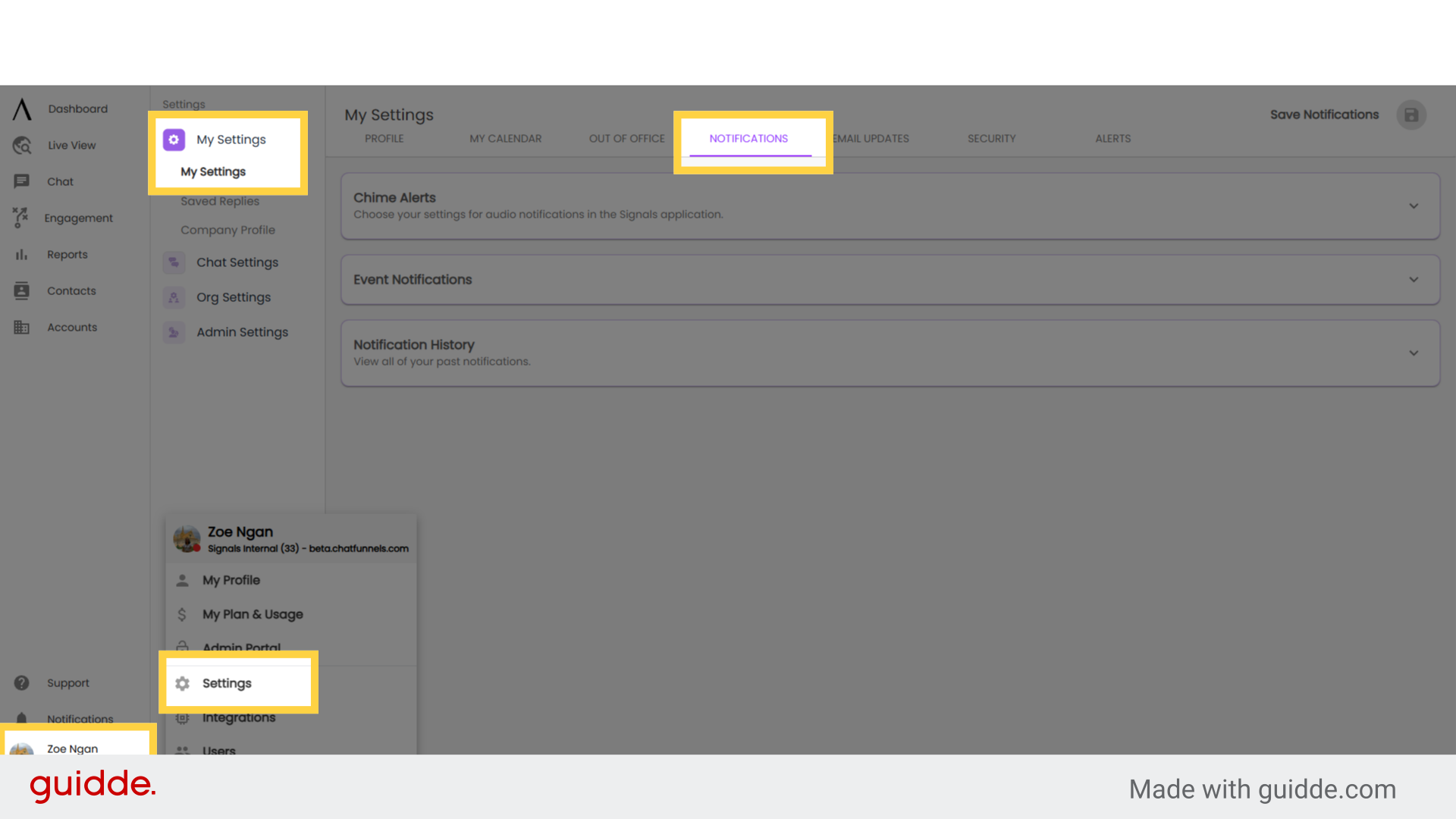 Slack Integration - Signals Help Docs