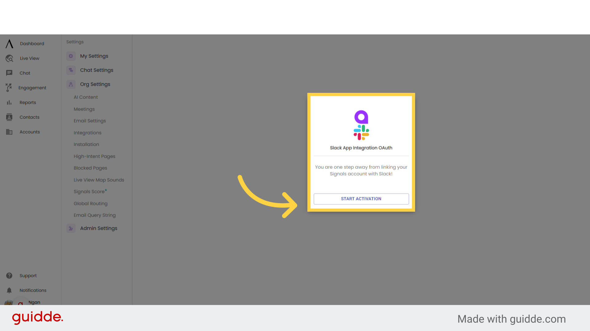 Slack Integration - Signals Help Docs