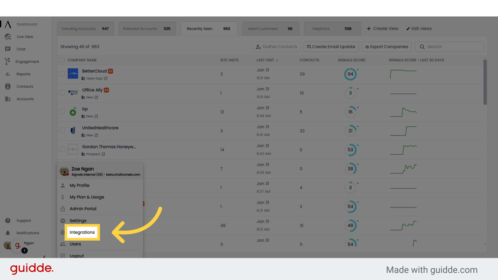 Slack Integration - Signals Help Docs