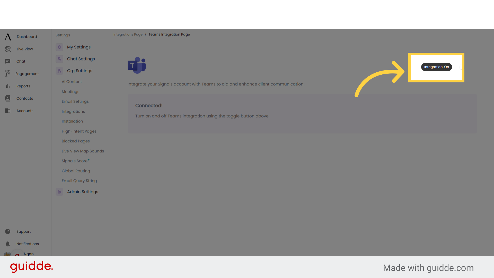 Microsoft Teams Integration - Signals Help Docs