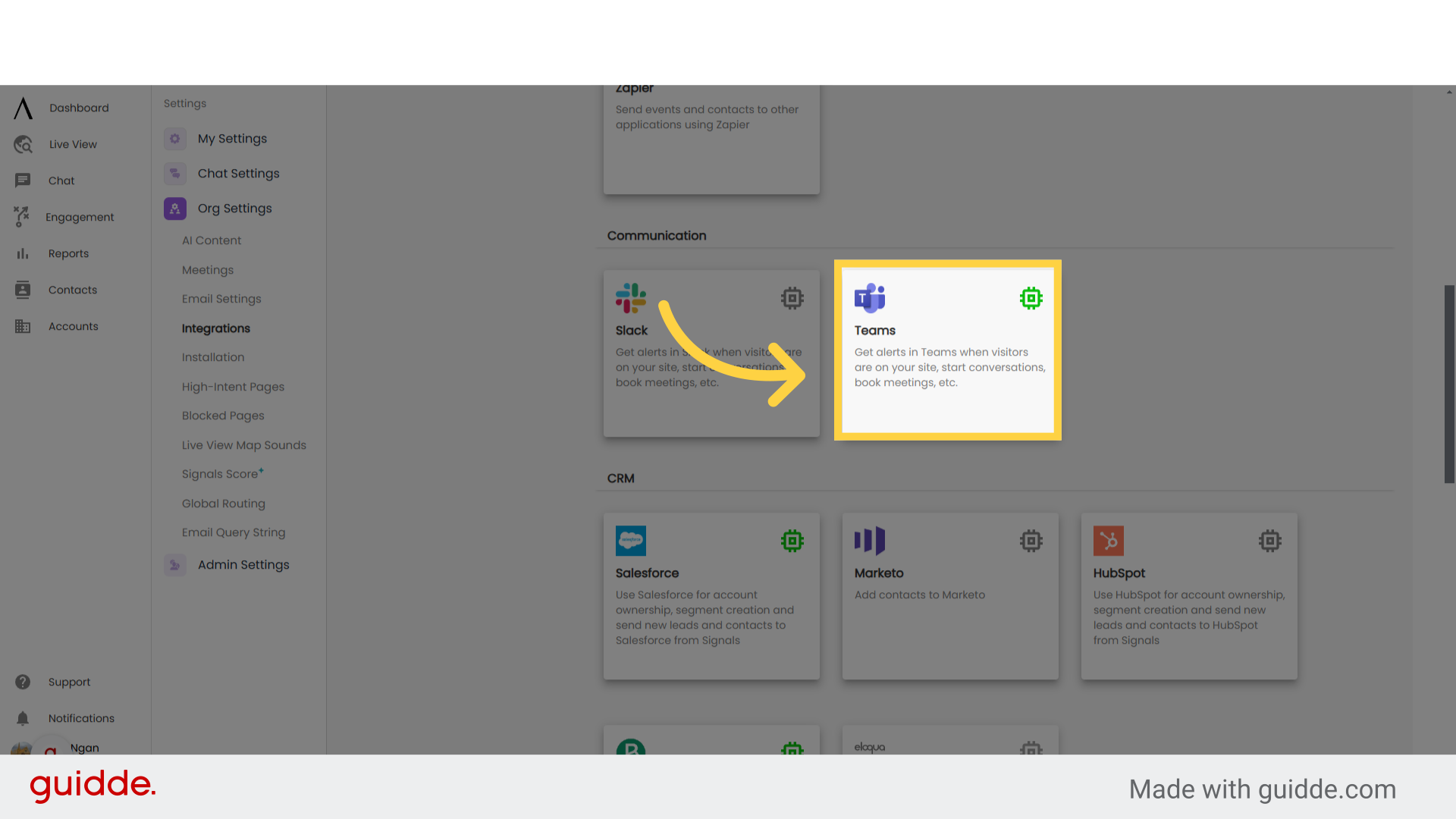 Microsoft Teams Integration - Signals Help Docs