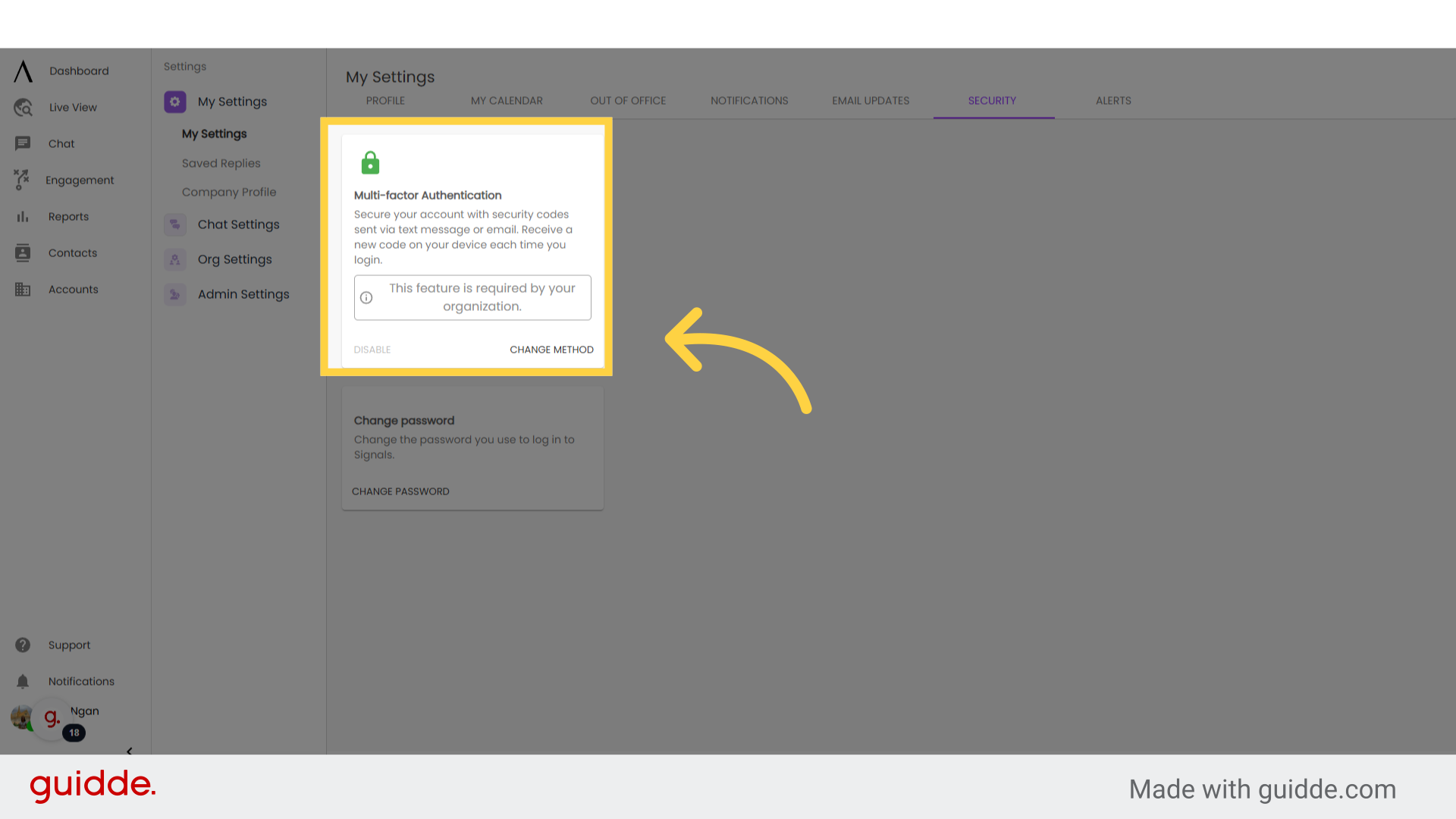 Notifications/Updates, Security and Alerts - Signals Help Docs