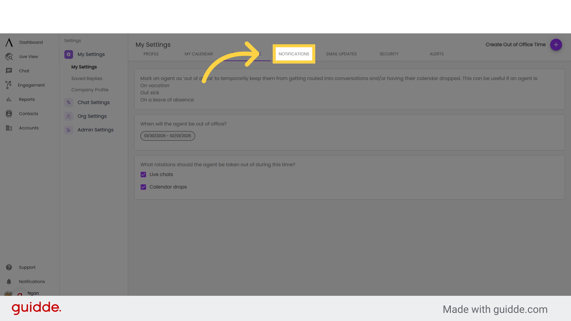 Notifications/Updates, Security and Alerts - Signals Help Docs