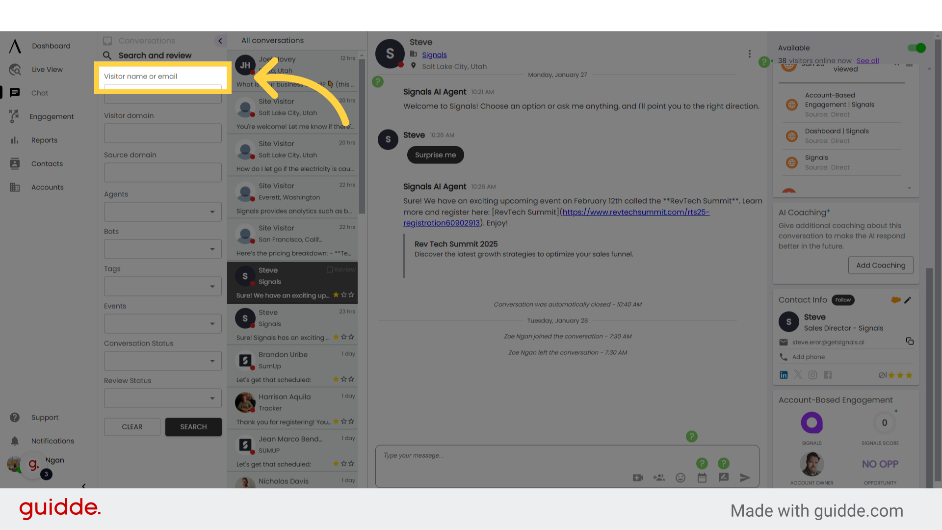 Organizing Chats - Signals Help Docs