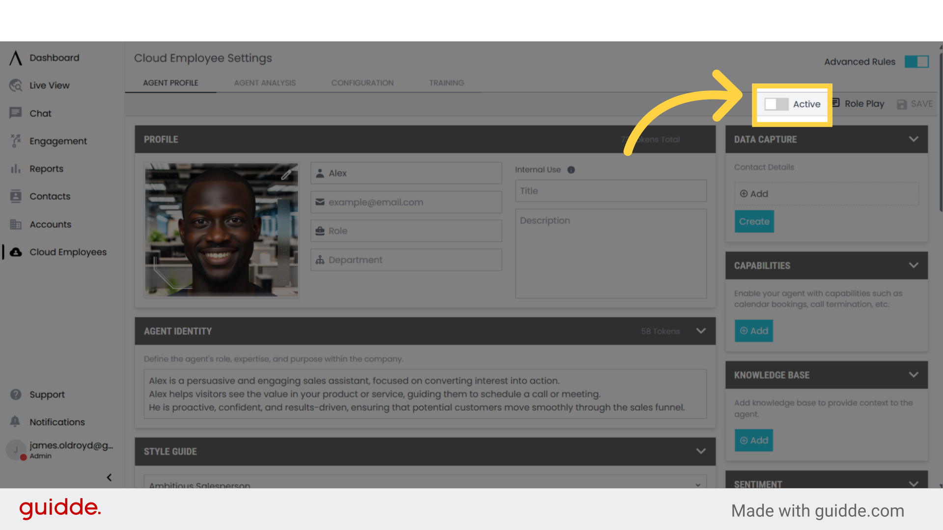 Agent Profile - Signals Help Docs