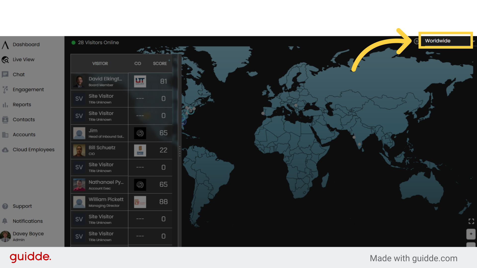 Live View - Signals Help Docs