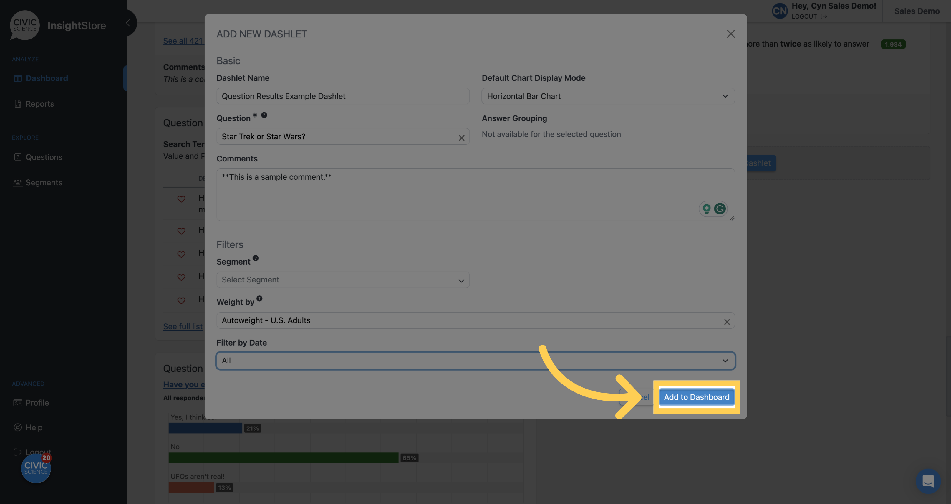 Video: adding a question | CivicScience Knowledge Base